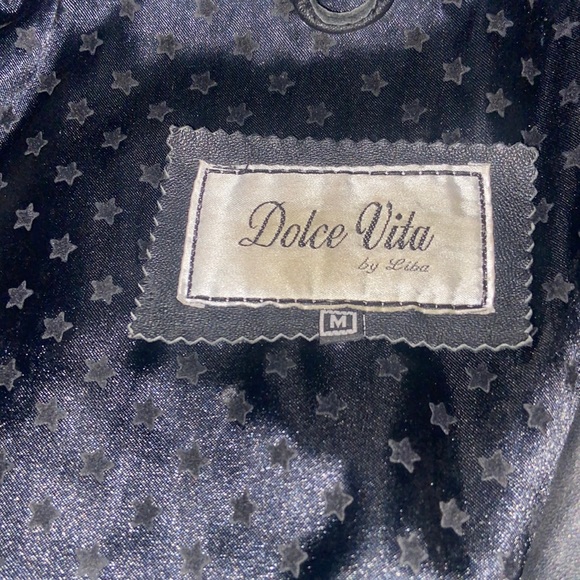 Men's Medium Leather jacket with star lining - Picture 2 of 3